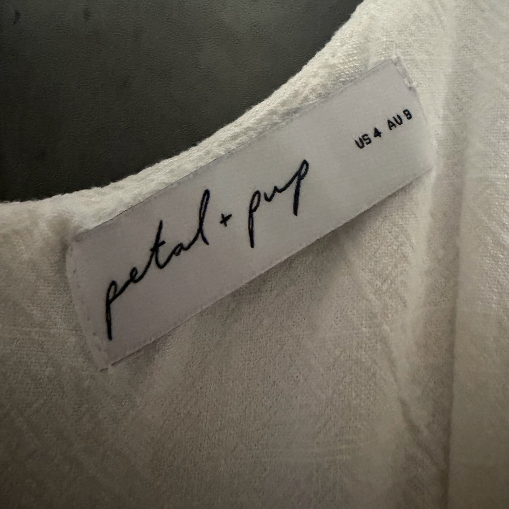 PETAL & PUP APOLLO DRESS - WHITE SIZE 4 B26 - Picture 7 of 7
